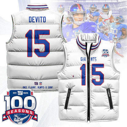 New York Giants Unisex Puffer Vest