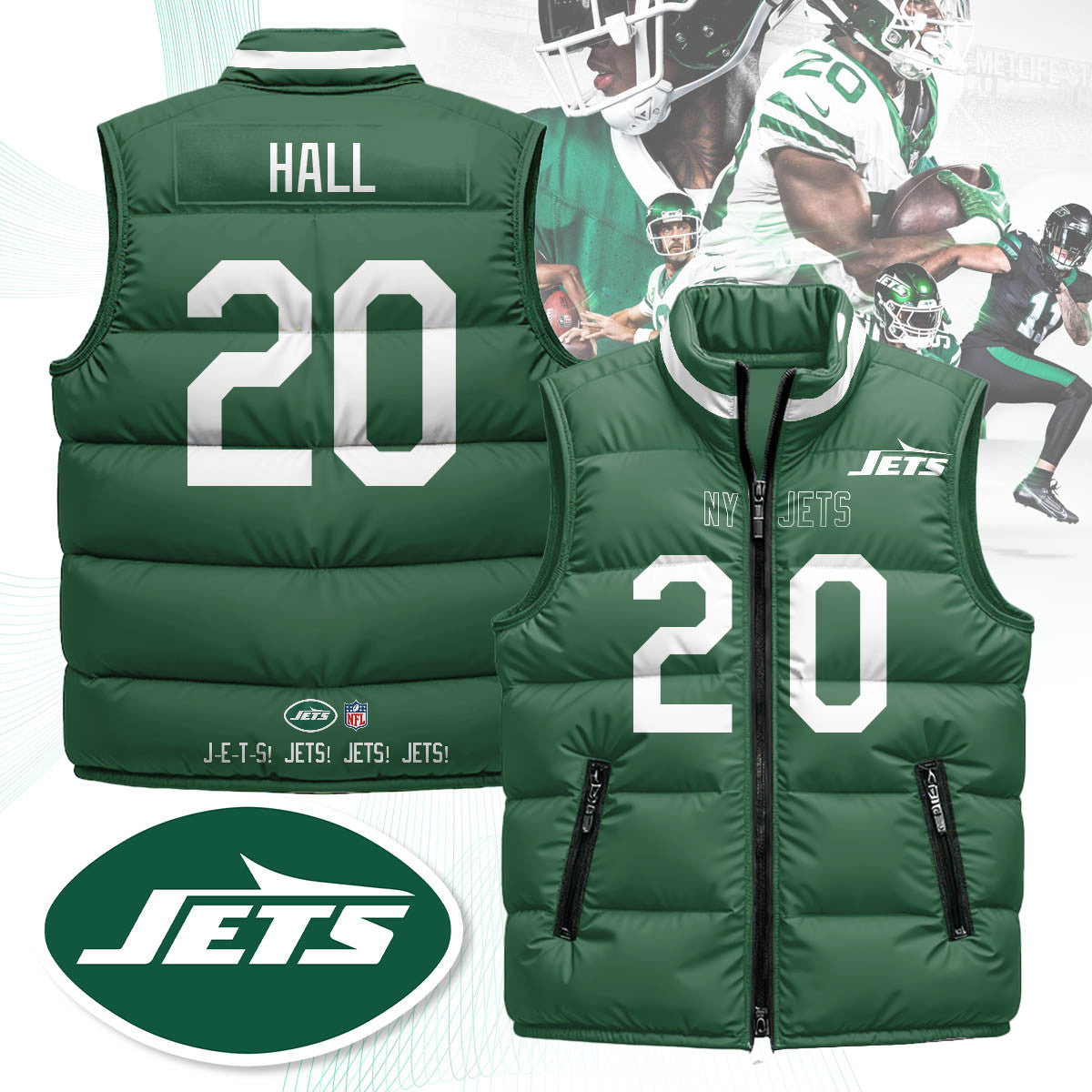New York Jets Unisex Puffer Vest