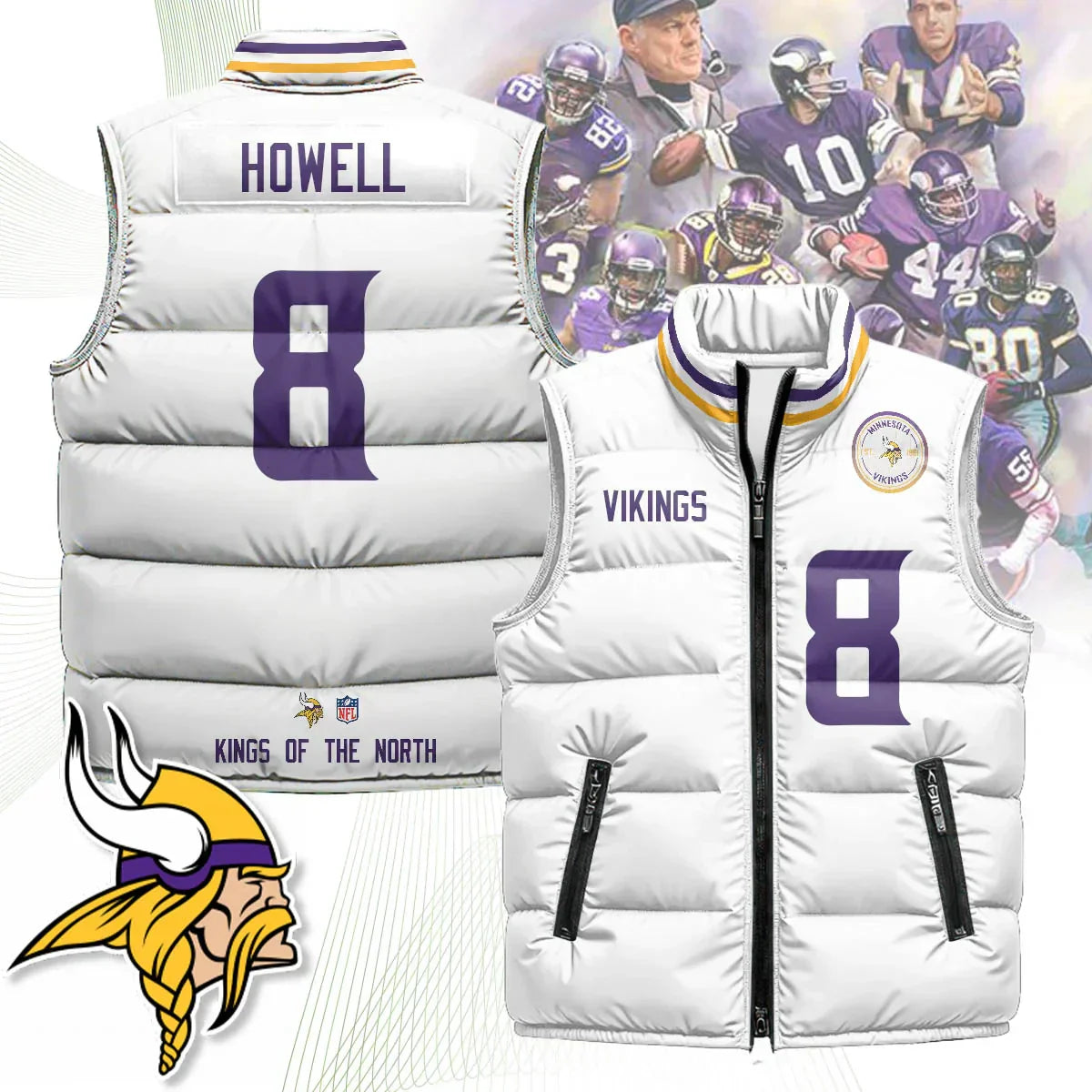 Minnesota Vikings Unisex Puffer Vest