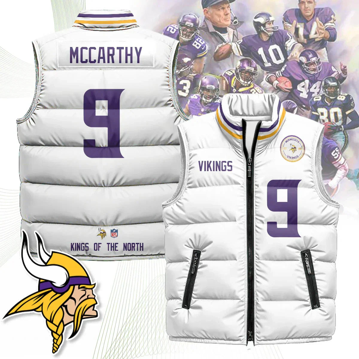 Minnesota Vikings Unisex Puffer Vest