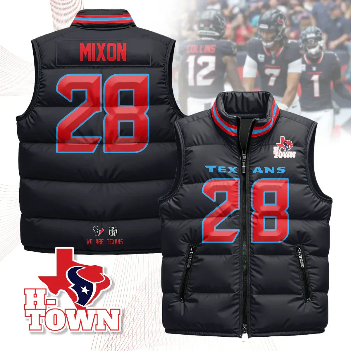 Houston Texans Unisex Puffer Vest