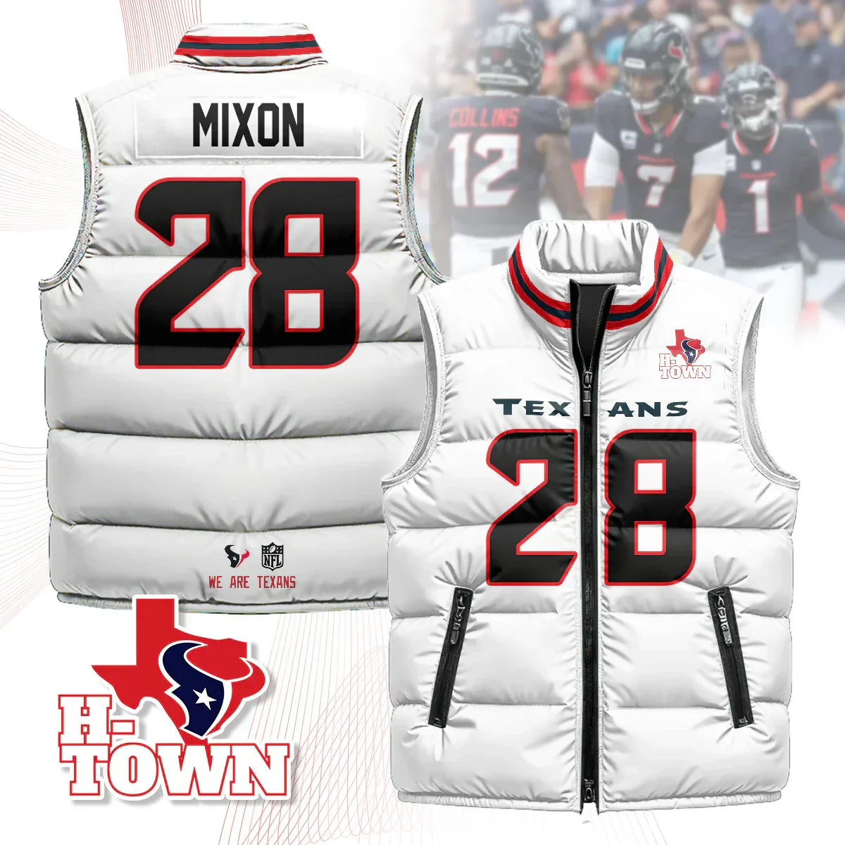 Houston Texans Unisex Puffer Vest