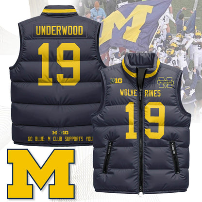 Michigan Wolverines Unisex Puffer Vest