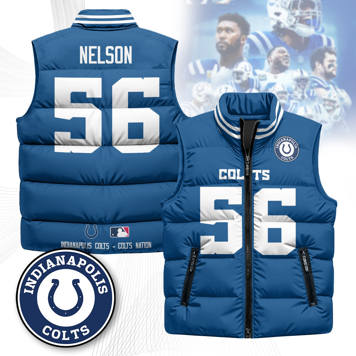 Indianapolis Colts Unisex Puffer Vest