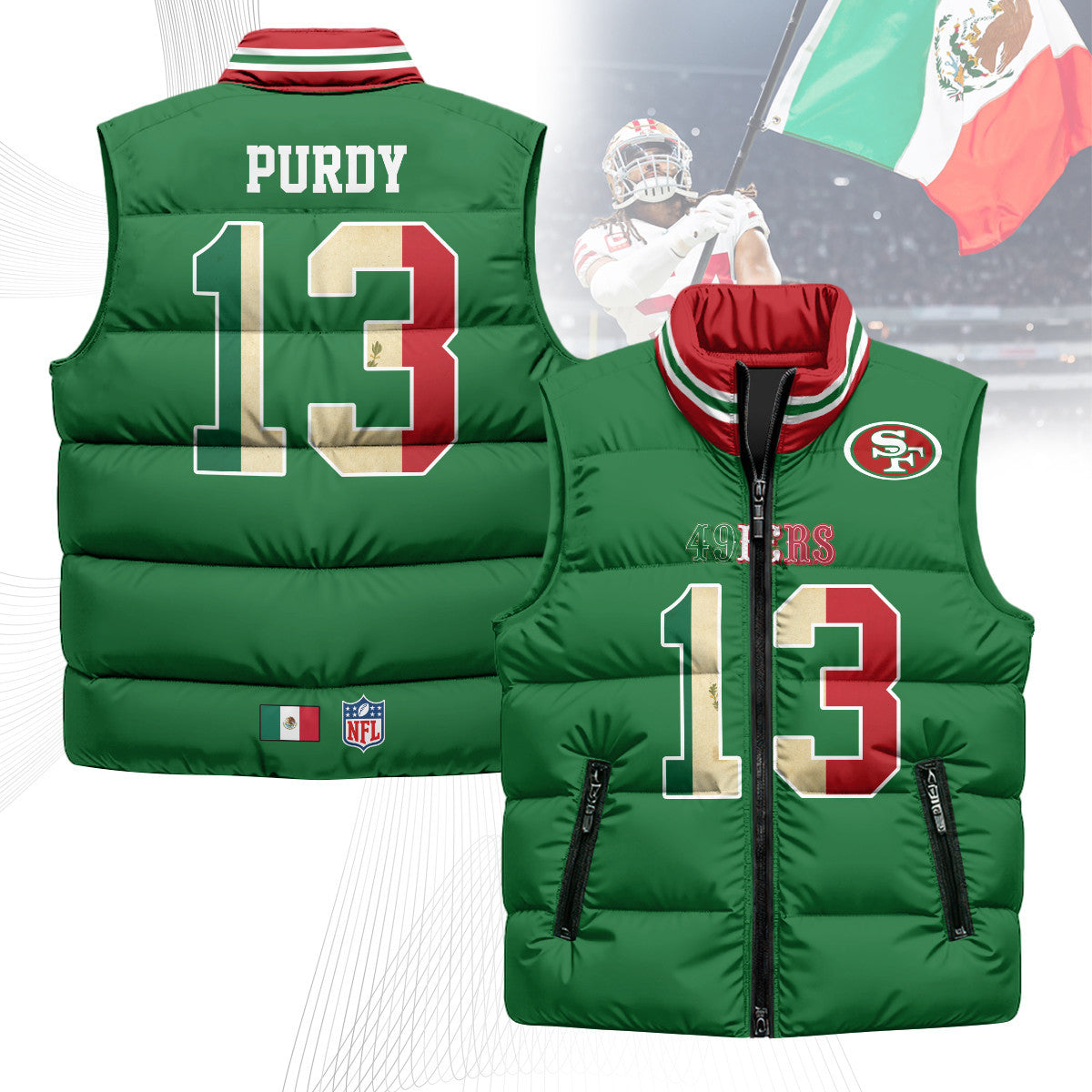 San Francisco 49ers Mexico Puffer Vest