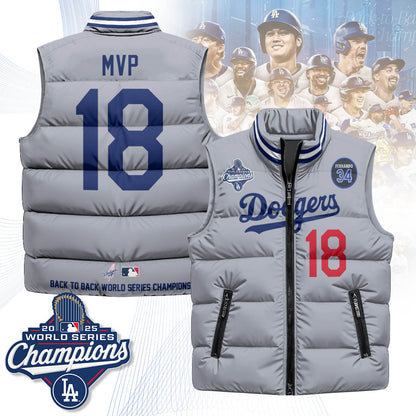 LAD 2025 World Series Champions Puffer Vest