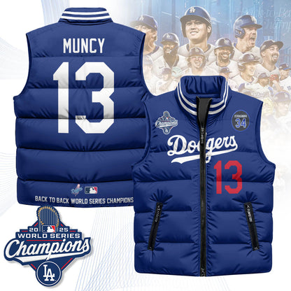 LAD 2025 World Series Champions Puffer Vest