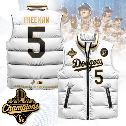 LAD 2025 World Series Champions Puffer Vest