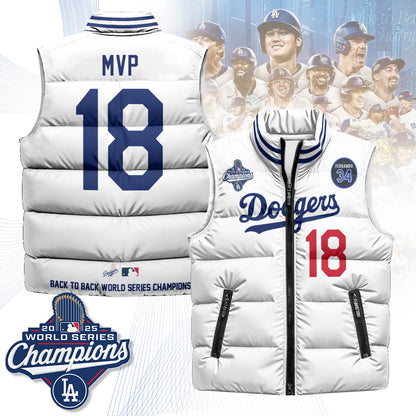 LAD 2025 World Series Champions Puffer Vest