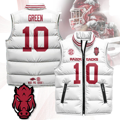 Arkansas Razorbacks Unisex Puffer Vest