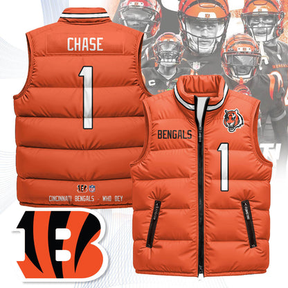 Cincinnati Bengals Unisex Puffer Vest