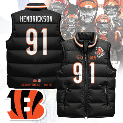 Cincinnati Bengals Unisex Puffer Vest