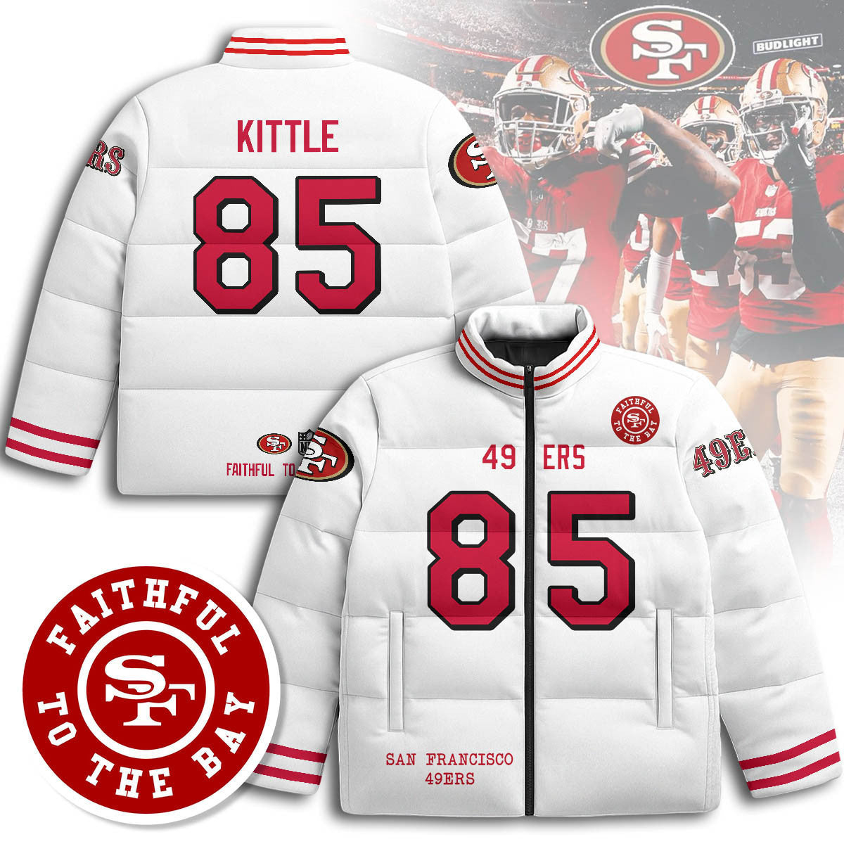 San Francisco 49ers Unisex Puffer Jacket