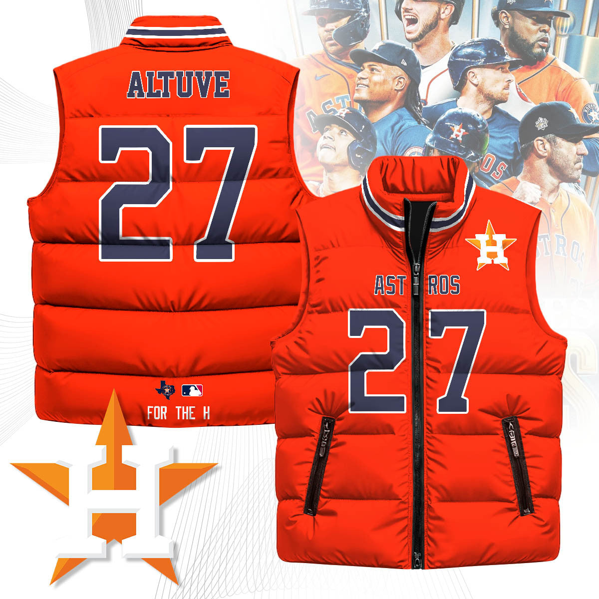 Houston Astros Unisex Puffer Vest