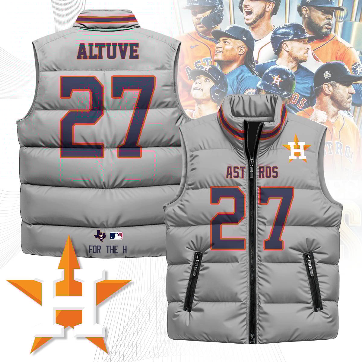 Houston Astros Unisex Puffer Vest