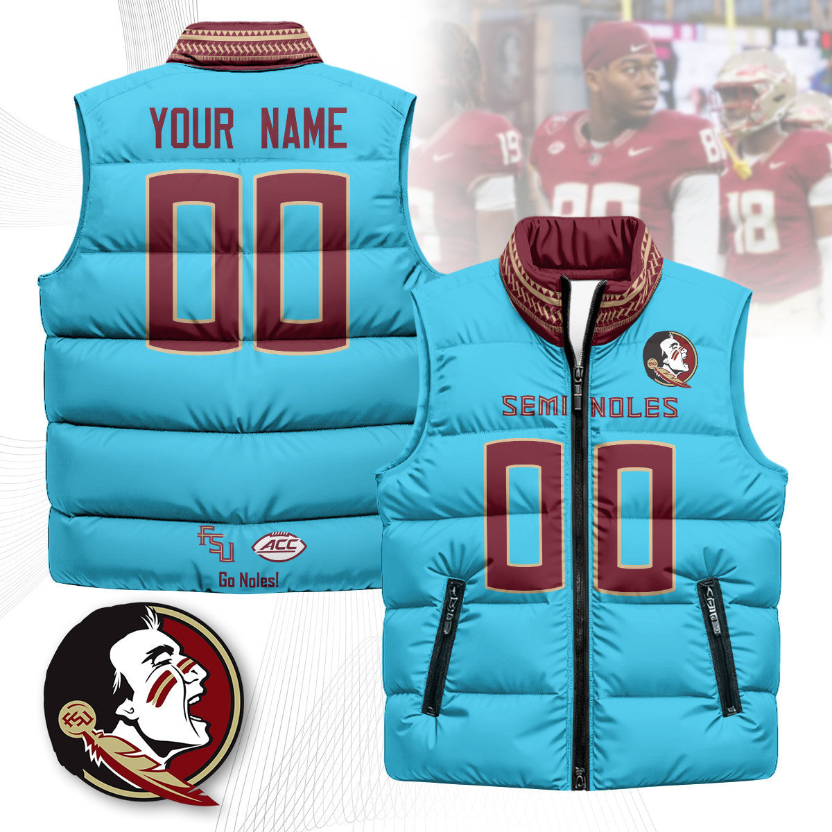 Florida State Seminoles Unisex Puffer Vest